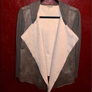 Gray sweater blazer